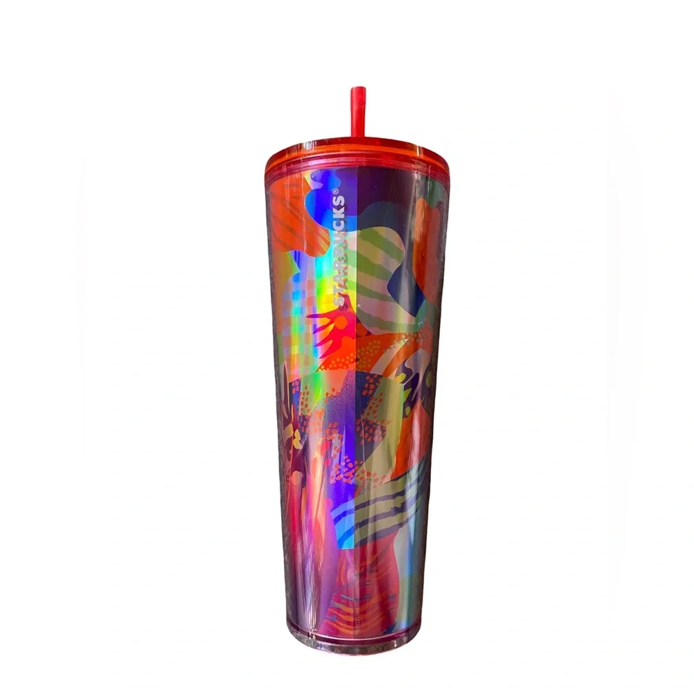 Starbucks 2024 Summer Butterfly 24 Oz. Venti Cold Cup Tumbler W/Plastic Straw‎